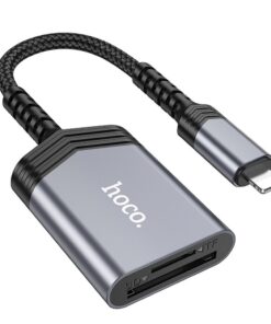 HOCO 2-in-1 Speicherkartenleser Lightning UA25 grau