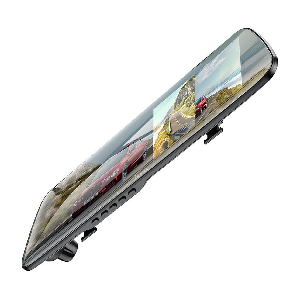 HOCO Autokamera mit 4,5" Display am Rückspiegel + Rückfahrkamera 1080P/30fps DV4 schwarz – Bild 4