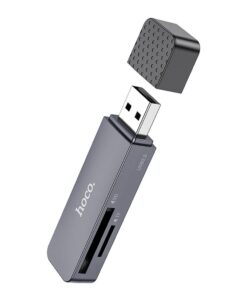 HOCO Speicherkartenleser 2in1 USB A 2.0 HB45 grau