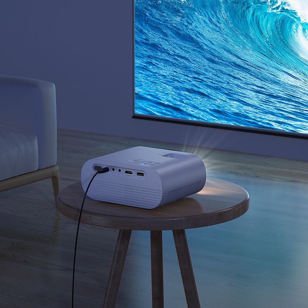 HOCO Bluetooth Wi-Fi Beamer 720P DT1 Weiß – Bild 7