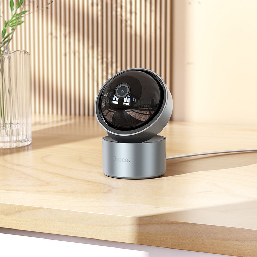 Indoor-Kamera Hoco, in zwei Ebenen verstellbar, 3MP Full HD D5 Silber – Bild 7