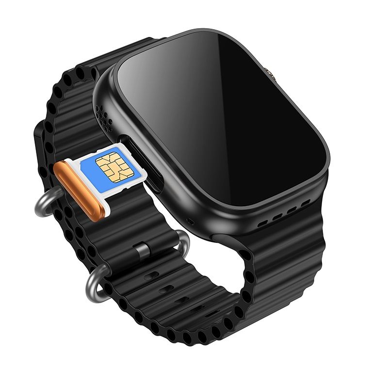 Hoco Smartwatch 1,96" TFT 4G mit Anruffunktion DYD01 Schwarz