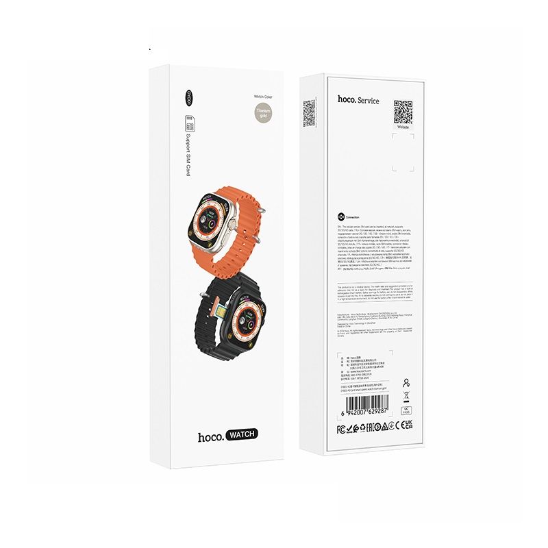 Hoco Smartwatch 1,96" TFT 4G mit Anruffunktion DYD01 Schwarz – Bild 6