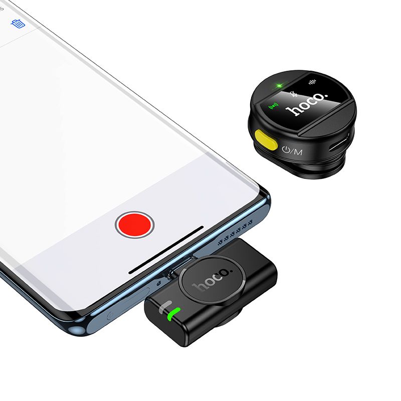 Kabelloses Mikrofon USB C Hoco L21 schwarz – Bild 3