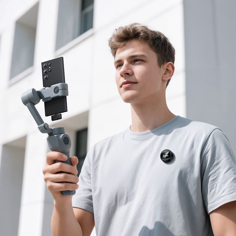 Kabelloses Mikrofon USB C Hoco L21 schwarz – Bild 9