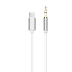 Adapter HF/Audio Typ C – 3,5 mm Klinkenkabel Weiß (Stecker)