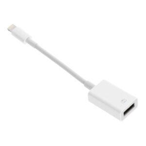 OTG-Adapter USB-A – iPhone Lightning 8-Pin Weiß