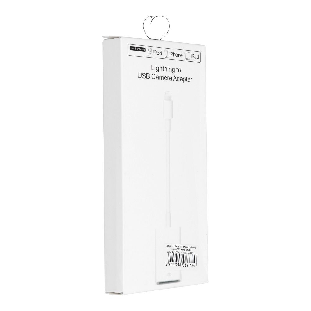 OTG-Adapter USB-A – iPhone Lightning 8-Pin Weiß – Bild 4