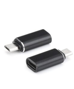 Adapter Ladekabel Micro usb Typ C - Micro USB schwarz