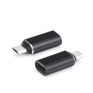 Adapter-Ladekabel Micro USB Typ C – Micro USB schwarz
