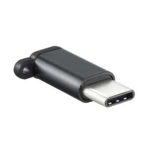 Adapter Micro USB – Typ C [PAdo30] Anhängsel Schwarz