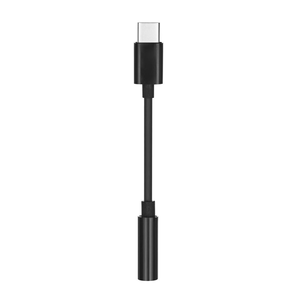 Adapter HF/audio Typ C - Jack 3,5mm schwarz