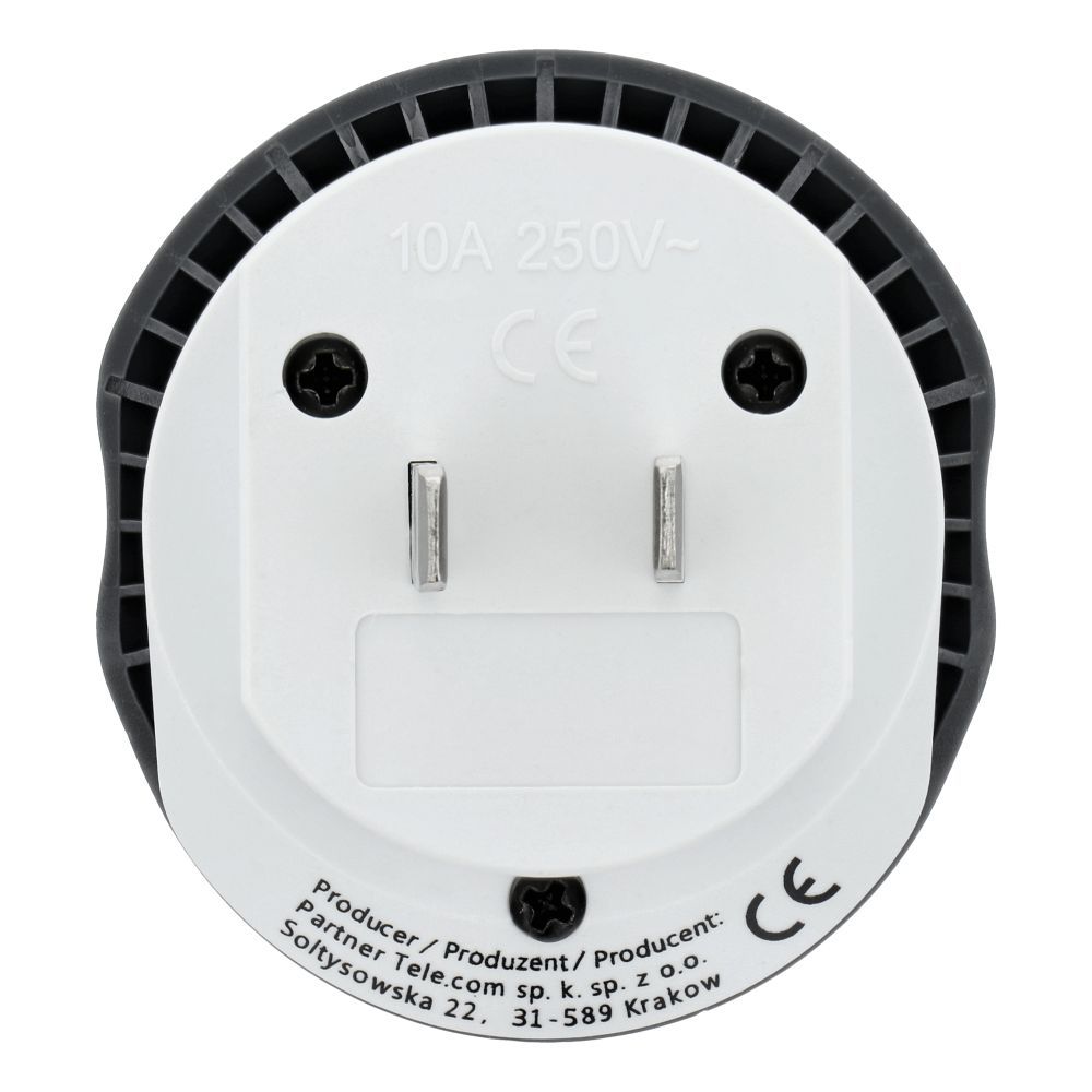 BLUE STAR GO TO USA (Typ A) 10A Reiseadapter Weiß – Bild 3