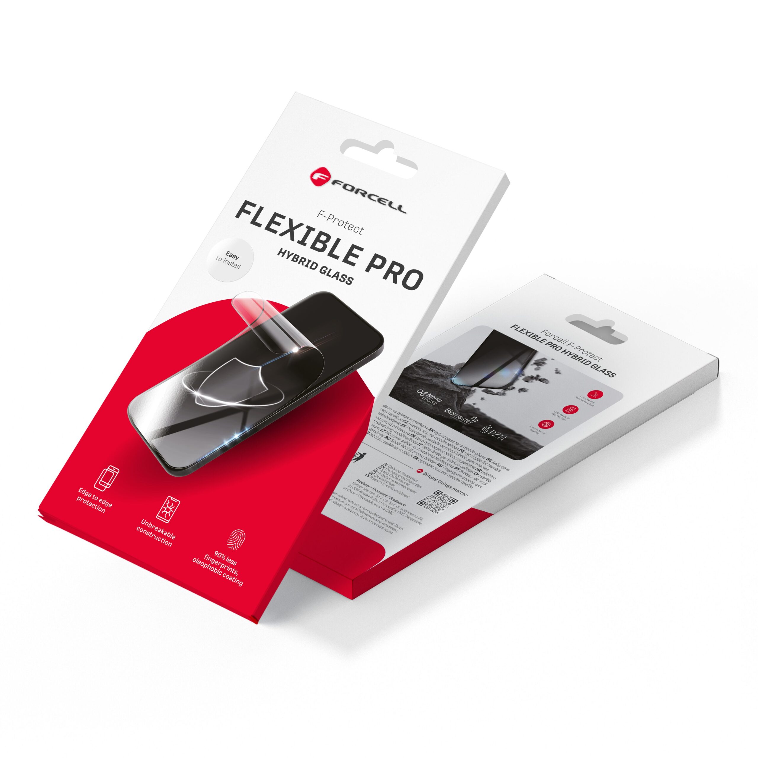 Forcell Flexibles 5D-Hybridglas für iPhone 16 Pro Max Schwarz – Bild 9