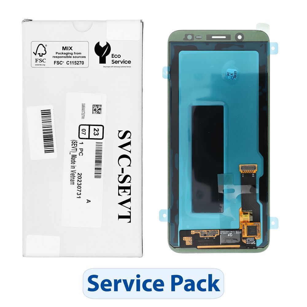 ServicePack LCD-Display SAMSUNG J6 2018 J600F GH97-21931A