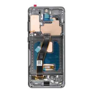 LCD-Display für SAMSUNG S20 4G Grau SOFT OLED mit Rahmen