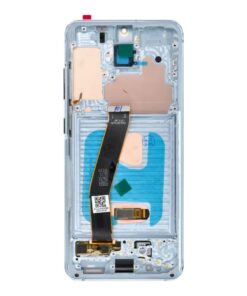 LCD-Display für SAMSUNG S20 4G Blau SOFT OLED mit Rahmen