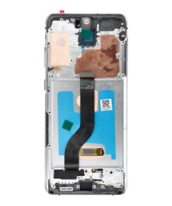 LCD-Display für SAMSUNG S20 Plus Weiß SOFT OLED mit Rahmen