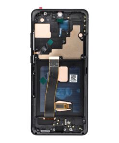 LCD-Display für SAMSUNG S20 Ultra Schwarz SOFT OLED mit Rahmen