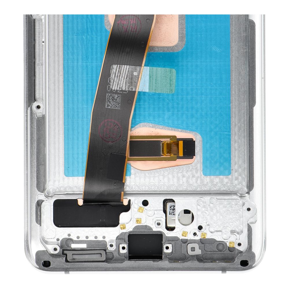 LCD-Display für SAMSUNG S20 Ultra weiß SOFT OLED mit Rahmen – Bild 4