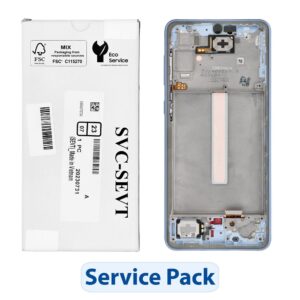 ServicePack LCD-Display SAMSUNG A33 5G A336B GH82-28143C Blau