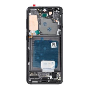 LCD-Display für SAMSUNG S21 5G Grau SOFT OLED mit Rahmen