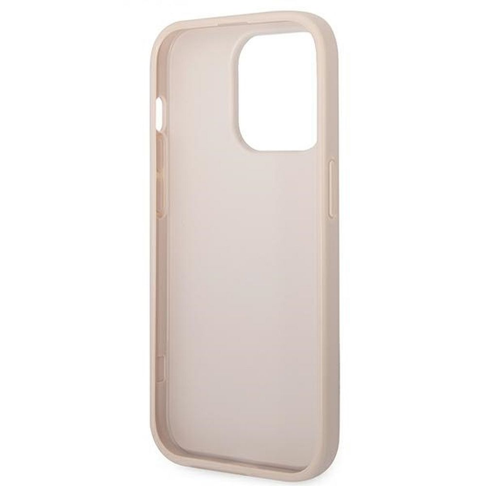Original GUESS Case GUHCP14XG4GFPI für iPhone 14 PRO MAX (4G Gold Logo / Pink) – Bild 8