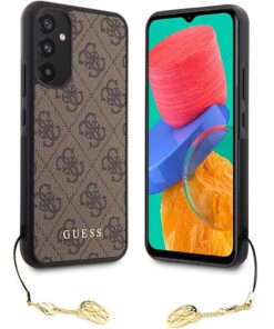 Original GUESS Hülle GUHCSA34GF4GBR für Samsung A34 (4G Charms Kollektion / Rosa)