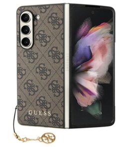Originales GUESS Case GUHCZFD5GF4GBR für Samsung Fold 5 (4G Charm / Braun)