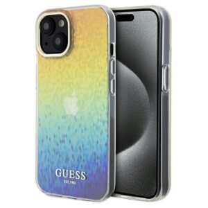 Original GUESS Case GUHCP14SHDECMI für iPhone 14 (IML Facettenspiegel / Disco-effekt)