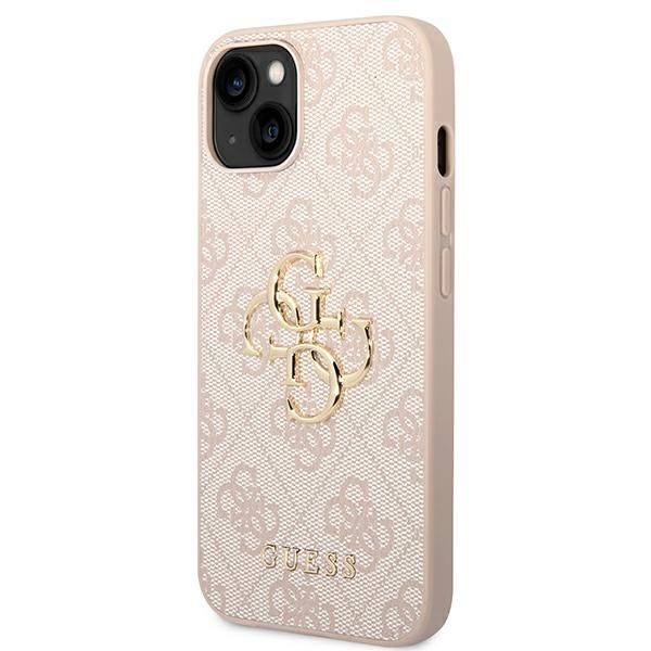GUESS Handyhülle für IPHONE 13 / 14 / 15 GUHCP14S4GMGPI (4G Big Metal Logo) Rosa – Bild 3