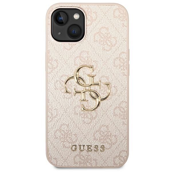 GUESS Handyhülle für IPHONE 13 / 14 / 15 GUHCP14S4GMGPI (4G Big Metal Logo) Rosa – Bild 4