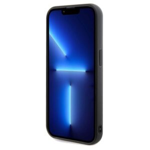 GUESS Handyhülle für iPhone 14 Pro GUHCP14LPMSDGSK (Disco Metal Script) Schwarz – Bild 5