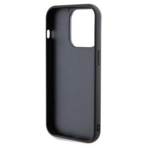 GUESS Handyhülle für iPhone 14 Pro GUHCP14LPMSDGSK (Disco Metal Script) Schwarz