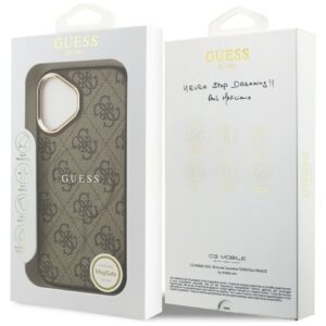GUESS Hülle für iPhone 17 kompatibel mit MagSafe GUHMP17SP4MSEGCW (PU 4G W/ Classic) Braun – Bild 8