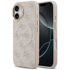 GUESS Hülle für IPHONE 17, kompatibel mit MagSafe GUHMP17SP4MSEGCP (PU 4G W/ Classic) pink