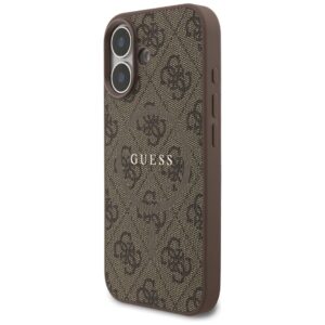 GUESS Hülle für iPhone 17 kompatibel mit MagSafe GUHMP17SG4GFRW (PU 4G Ring Classic Logo) Braun – Bild 7