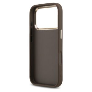 GUESS Hülle für IPHONE 17 Pro Max GUHCP17X4GMGCBR (PU mit großem 4G Classic Logo) goldbraun – Bild 2