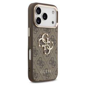GUESS Hülle für IPHONE 17 Pro Max GUHCP17X4GMGCBR (PU mit großem 4G Classic Logo) goldbraun – Bild 5
