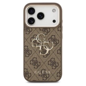 GUESS Hülle für IPHONE 17 Pro Max GUHCP17X4GMGCBR (PU mit großem 4G Classic Logo) goldbraun – Bild 6