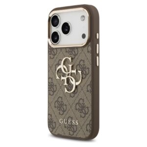 GUESS Hülle für IPHONE 17 Pro Max GUHCP17X4GMGCBR (PU mit großem 4G Classic Logo) goldbraun – Bild 7