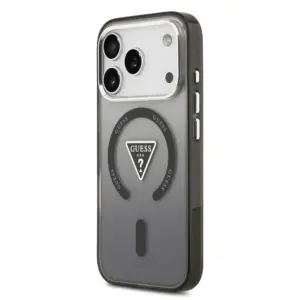 GUESS Hülle für iPhone 17 Pro Max kompatibel mit MagSafe GUHMP17XHGTMLCGK (IML Gradient mit Dreieck-Logo) schwarz – Bild 2