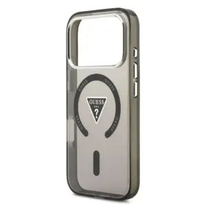 GUESS Hülle für iPhone 17 Pro Max kompatibel mit MagSafe GUHMP17XHGTMLCGK (IML Gradient mit Dreieck-Logo) schwarz – Bild 4