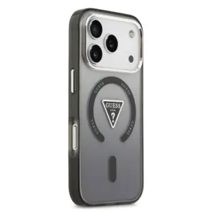 GUESS Hülle für iPhone 17 Pro Max kompatibel mit MagSafe GUHMP17XHGTMLCGK (IML Gradient mit Dreieck-Logo) schwarz – Bild 6