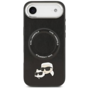 KARL LAGERFELD Hülle für iPhone 17 Air, MagSafe-kompatibel KLHMP17MPSMLRKCK (PU K&C PINS) Schwarz – Bild 3