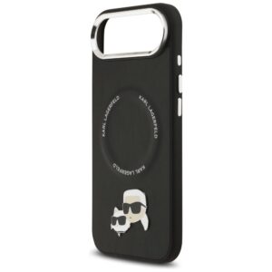 KARL LAGERFELD Hülle für iPhone 17 Air, MagSafe-kompatibel KLHMP17MPSMLRKCK (PU K&C PINS) Schwarz – Bild 6