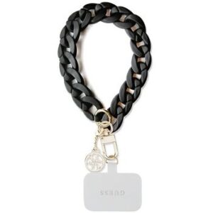 Guess Handschlaufe GUOUCBMC4MK (Große Acrylkette 4G Charms / Schwarz)