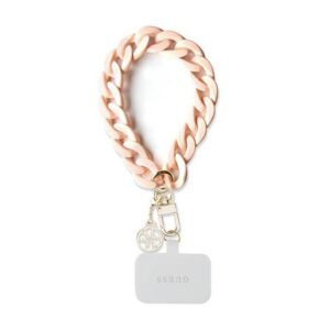 Guess Handschlaufe GUOUCBMC4MP (Große Acrylkette mit 4G Charms / Rosa)