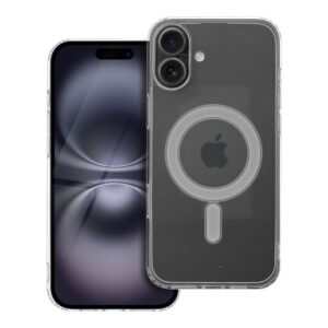 CLEAR MAG COVER mit Kameraschutz, kompatibel mit MagSafe für iPhone 16 Plus, transparent