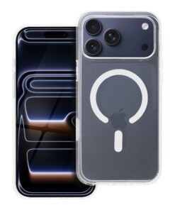 Clear Elite Mag Cover antiyellowing compatible with Camera Control button and MagSafe for IPHONE 17 PRO MAX transparent